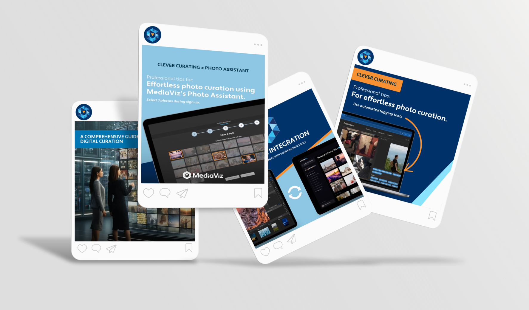MediaViz AI social media and email marketing strategy assets.